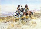 Charles Marion Russell Canvas Paintings - On the Prowl